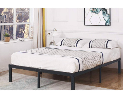 FaFurn Heavy Duty Metal Platform Bed Frame with Wood Slats 3,500 Lbs Weight Limit - Full Size