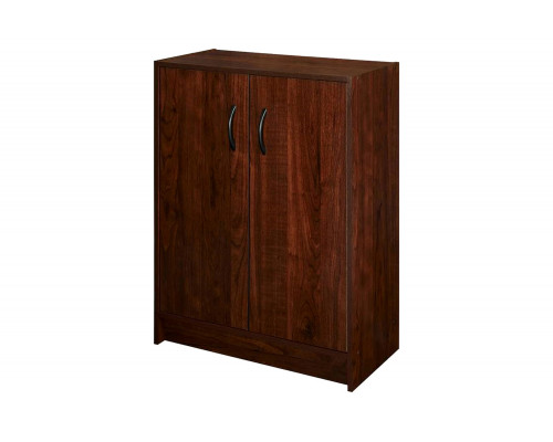 FaFurn - Modern Cherry 2 Door Adjustable Shelves Accent Cabinet Storage Chest