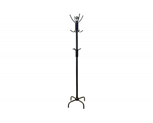 FaFurn - Two Tier Black Metal Coat Rack For Stylish Entryway Storage