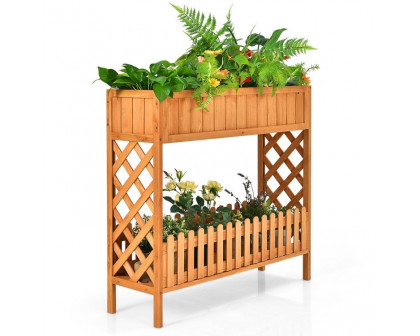 FaFurn - 2-Tier Planter Box in Fir Wood