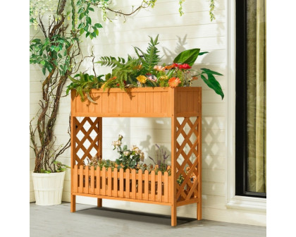 FaFurn - 2-Tier Planter Box in Fir Wood