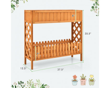 FaFurn - 2-Tier Planter Box in Fir Wood