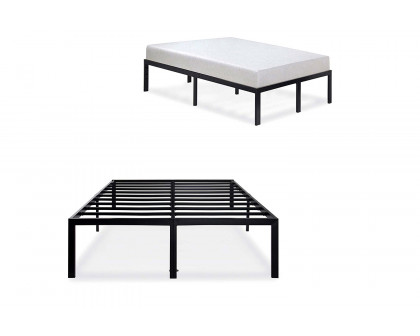 FaFurn 18-Inch High Rise Heavy Duty Metal Platform Bed Frame - Full Size