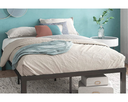 FaFurn Modern 16-Inch Heavy Steel Metal Platform Bed Frame - Full Size