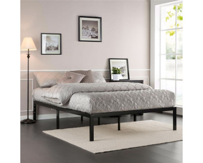 FaFurn - Full Size Platform Bed Frame with Mattress Support Slats in Metal