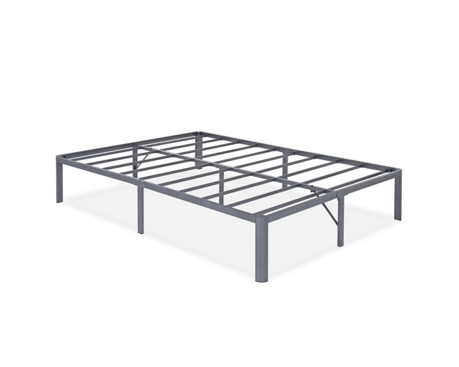 FaFurn - Full Size Platform Bed Frame with Round Corners in Metal