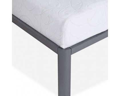 FaFurn - Full Size Platform Bed Frame with Round Corners in Metal