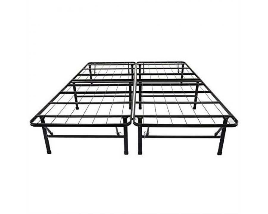 FaFurn - Full Size Platform Bed Frame in Black, Metal