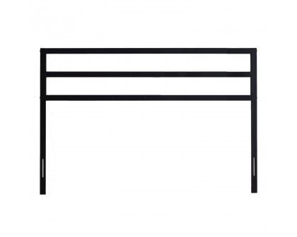 FaFurn Modern Full Size Headboard - Matte Black, Metal