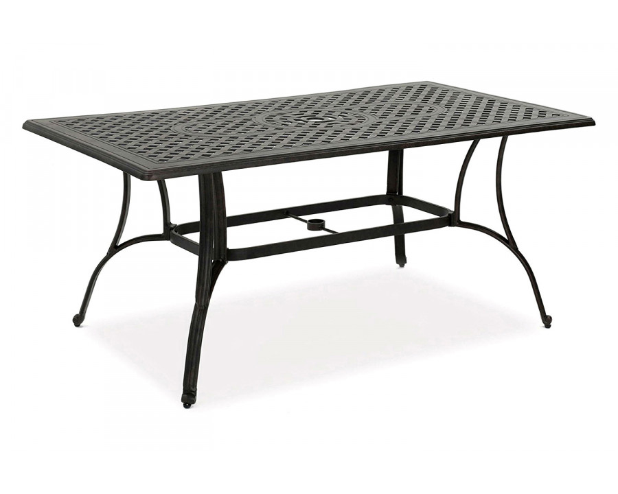 FaFurn - Cast Aluminum 40 X 70 Inch Outdoor Dining Table in Bronze