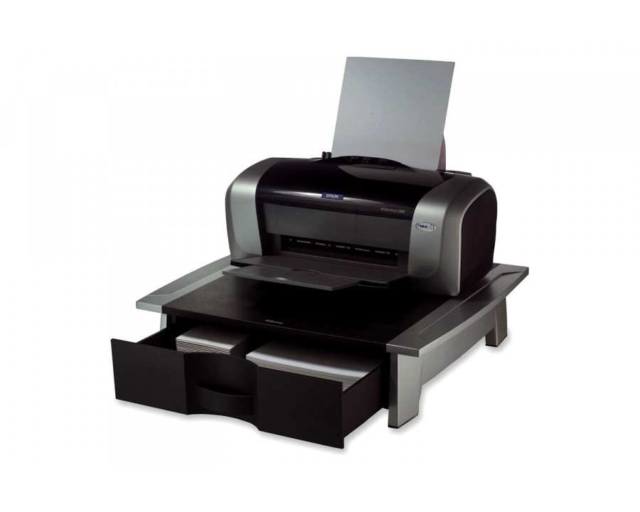 FaFurn - Low Profile Contemporary Printer Stand with Paper Drawer