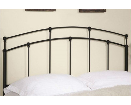 FaFurn - Full/Queen Size Arch Headboard in Black Metal Finish