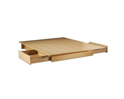 FaFurn - Modern Full/Queen Size Platform Bed Frame in Natural