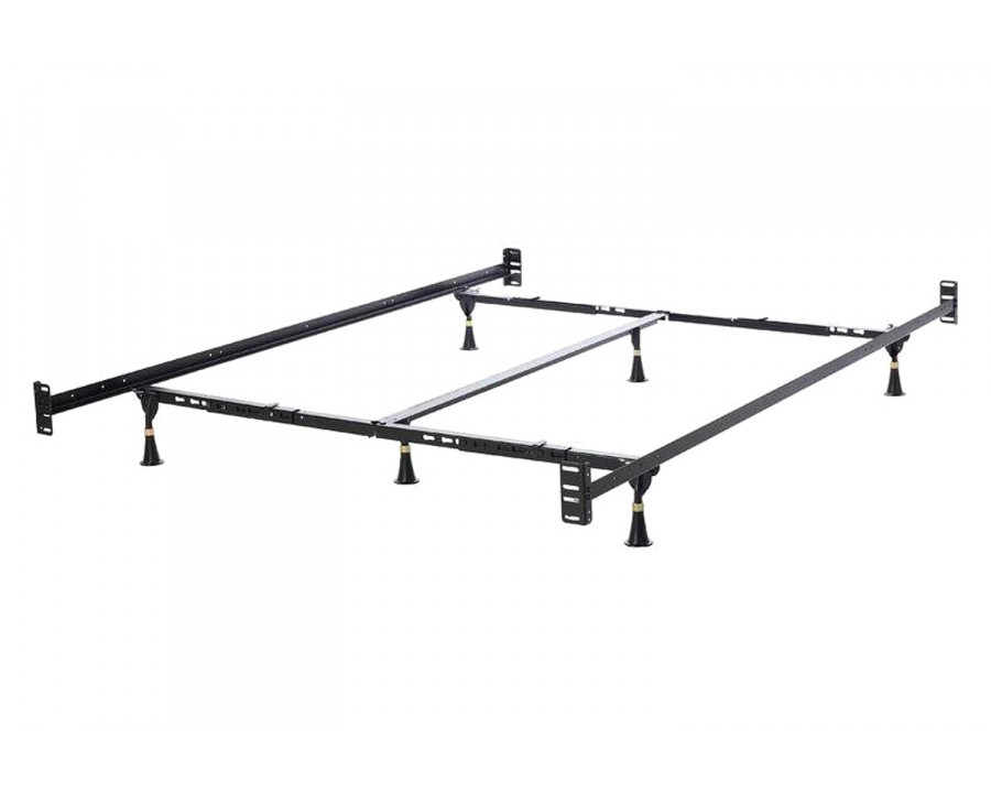 FaFurn - Adjustable Metal Bed Frame with Headboard Footboard Brackets