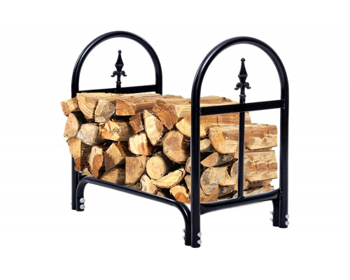 FaFurn - 2 Ft. Small Indoor/Outdoor Heavy Duty Steel Firewood Storage Holder