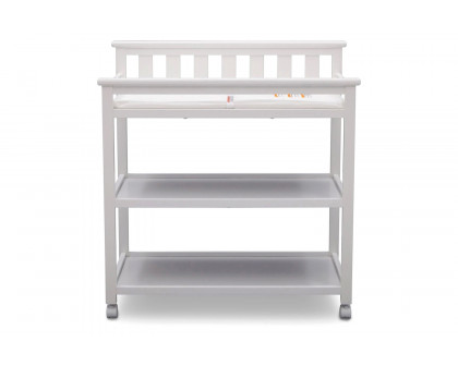 FaFurn - Modern White Baby'S First 2 Shelf Changing Table with Wheels