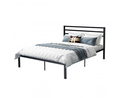 FaFurn - Platform Bed Frame with Headboard