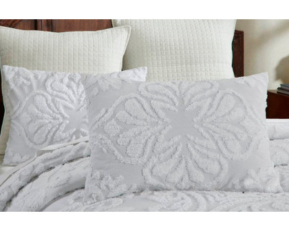 FaFurn Full Size 3-Piece Coverlet Bedspread Set - White, Cotton