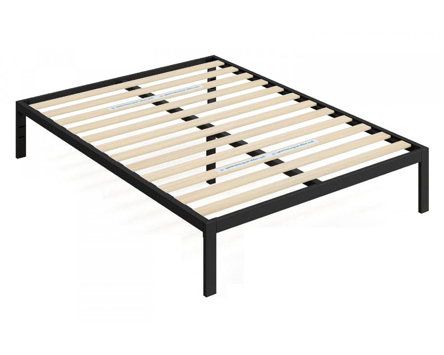 FaFurn Metal Platform Bed Frame with Wood Slats 700 Lbs Weight Capacity - Full Size