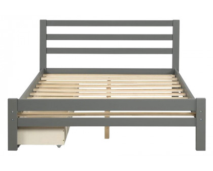 FaFurn - Low Profile 2 Drawer Storage Platform Bed