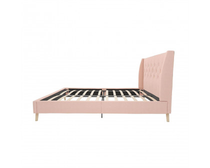 FaFurn Platform Bed Frame - Pink