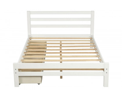 FaFurn - Low Profile 2 Drawer Storage Platform Bed