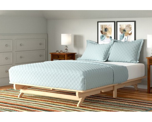 FaFurn Farmhouse Solid Wood Platform Bed - Full Size