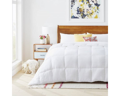 FaFurn Full Size Comforter Set - Plush White, Polyester