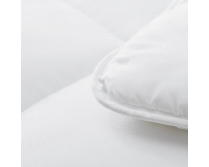 FaFurn Full Size Comforter Set - Plush White, Polyester