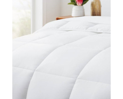 FaFurn Full Size Comforter Set - Plush White, Polyester