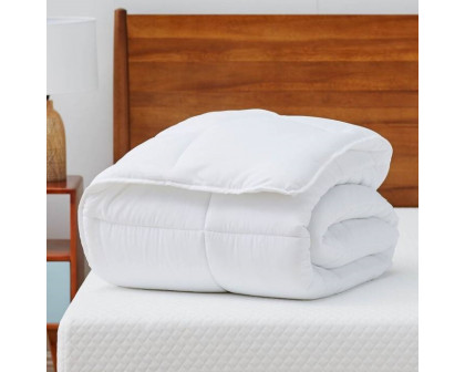 FaFurn Full Size Comforter Set - Plush White, Polyester