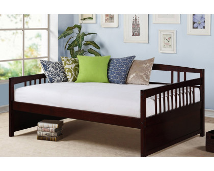 FaFurn - Full Size Contemporary Daybed in Espresso Wood Finish