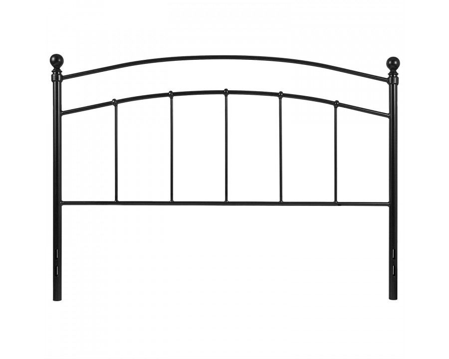 FaFurn - Contemporary King Size Headboard in Black, Metal