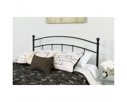 FaFurn - Contemporary King Size Headboard in Black, Metal