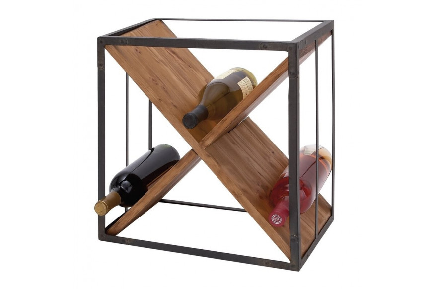 FaFurn™ Farmhouse 16 Bottle Wine Rack - Rustic