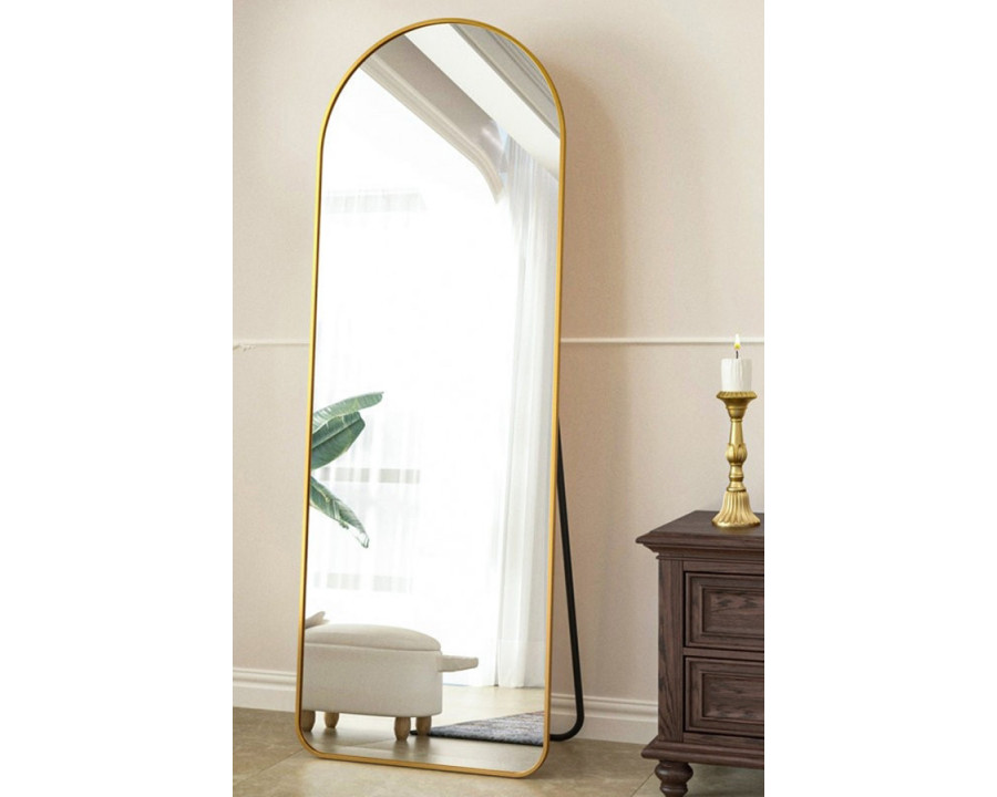 FaFurn - Large Full Length Rounded Leaning Wall Or Hanging Mirror