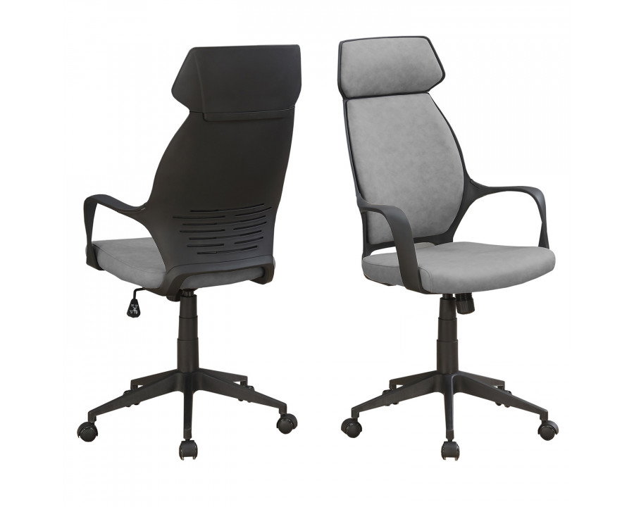 FaFurn - Ergonomic Adjustable Office Chair in Gray/Black