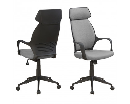 FaFurn - Ergonomic Adjustable Office Chair in Gray/Black