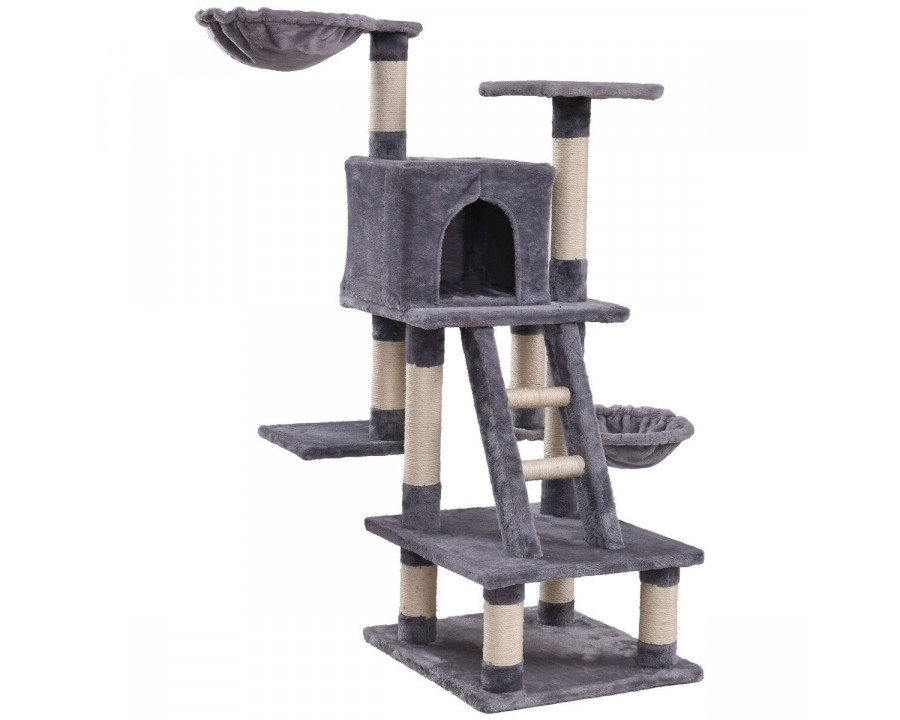 FaFurn - Cat Tree with Scratching Posts in Gray