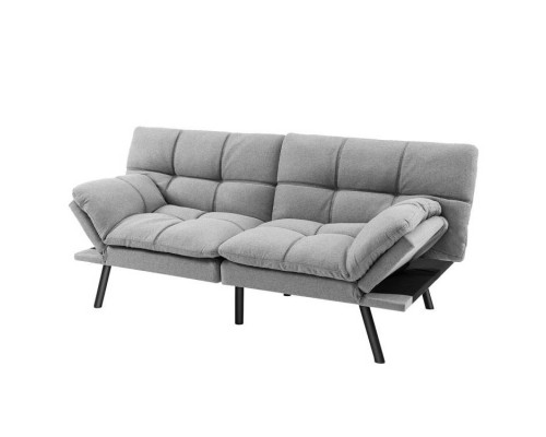 FaFurn - Modern Sofa-Bed in Gray, Linen