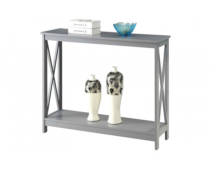 FaFurn - Wood Console Sofa Table with Bottom Storage Shelf