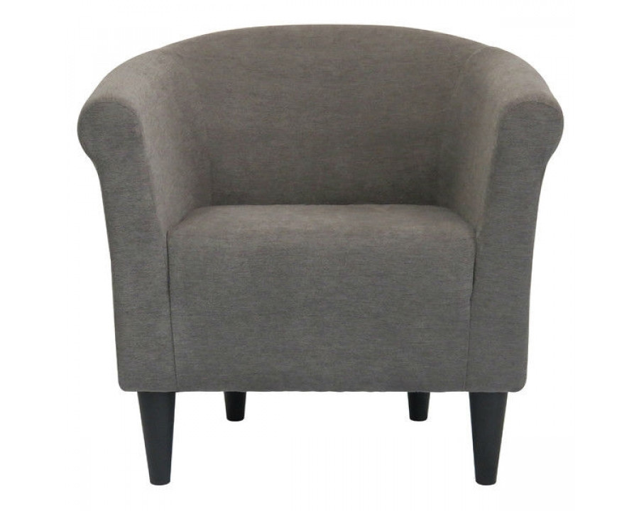 FaFurn Modern Club Chair - Gray, Fabric