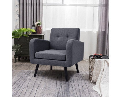 FaFurn - Modern Accent Chair with Wooden Legs