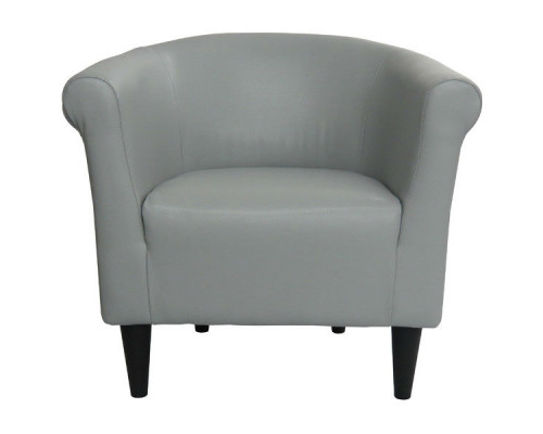 FaFurn Club Chair - Gray, Leather