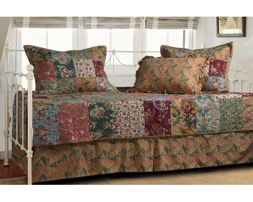 FaFurn - Floral 5-Piece Daybed Ensemble Bedding Set