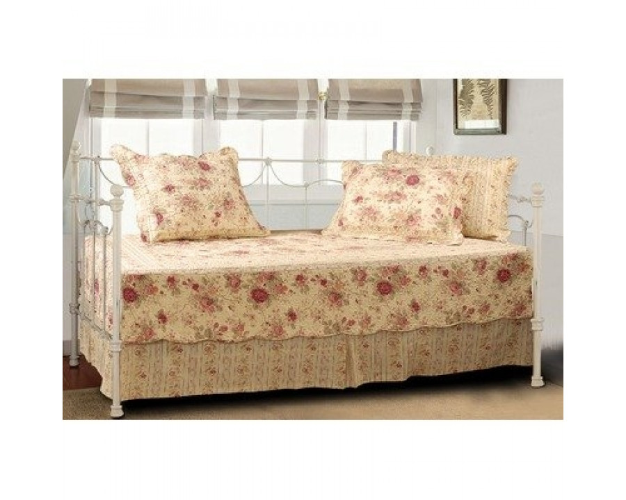 FaFurn - Bedding Ensemble Set for Daybed in Antique Rose