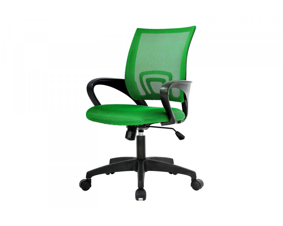 FaFurn - Modern Mid-Back Ergonomic Mesh Office Desk Chair with Armrest On Wheels