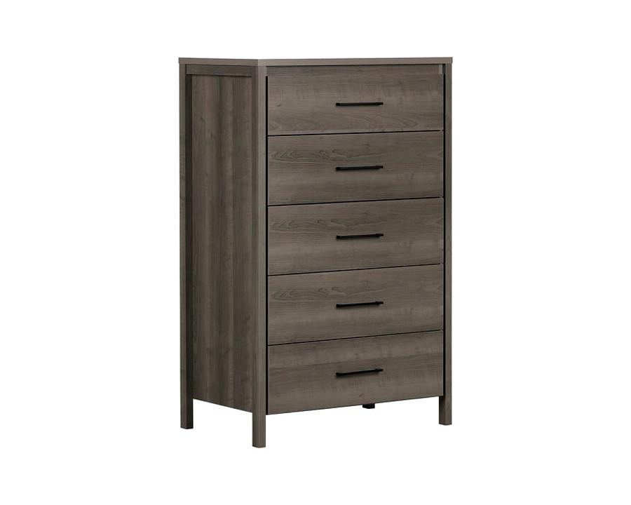 FaFurn Modern 5 Drawer Storage Chest - Gray