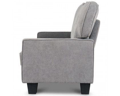 FaFurn™ Classic Loveseat with Armrests - Gray, Fabric