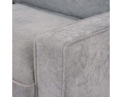 FaFurn™ Classic Loveseat with Armrests - Gray, Fabric